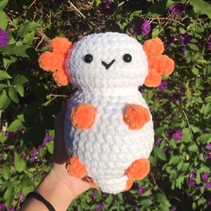 Crochet axolotl